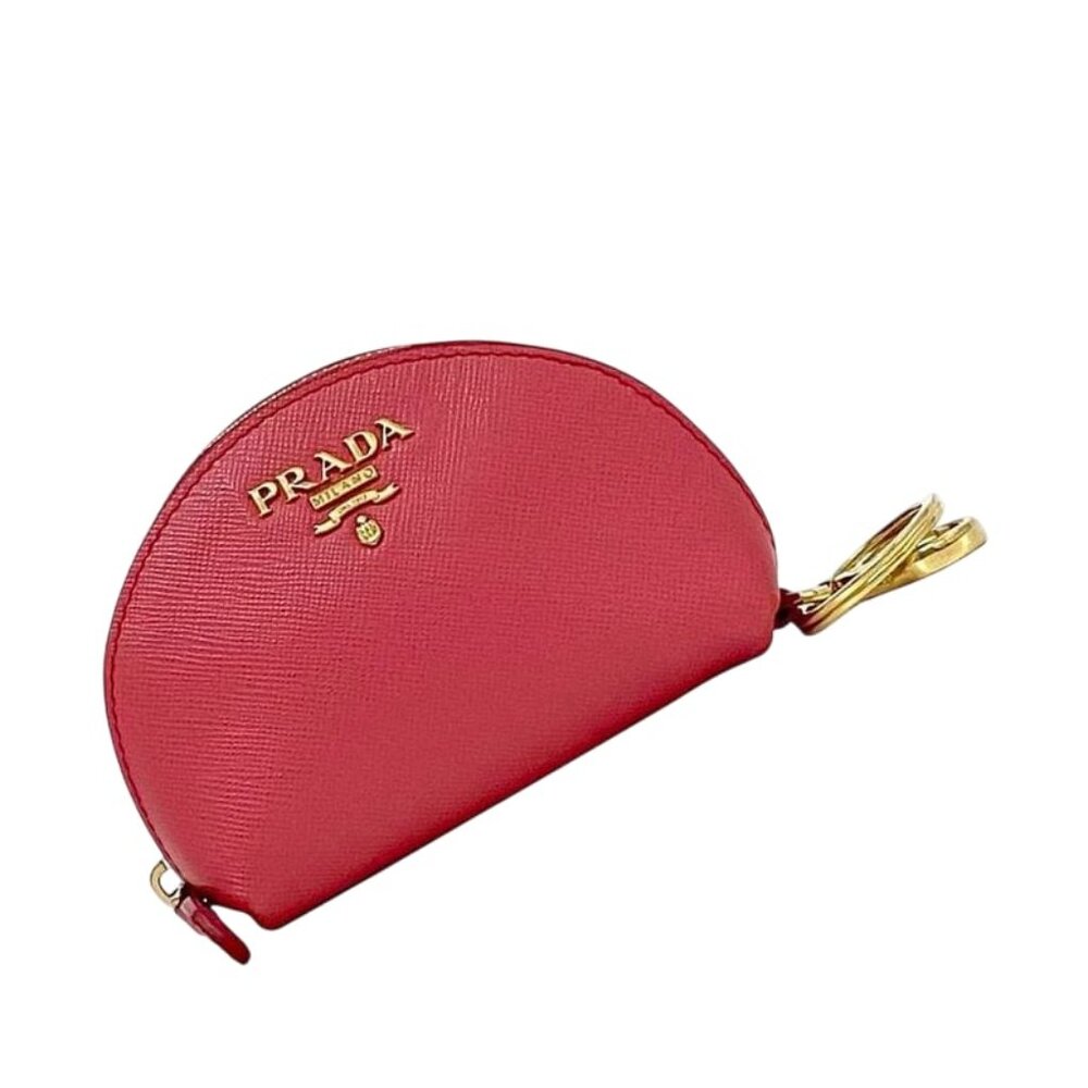 Prada Coin Case Pink 1 M1218 Saffiano Leather - Picture 1 of 10
